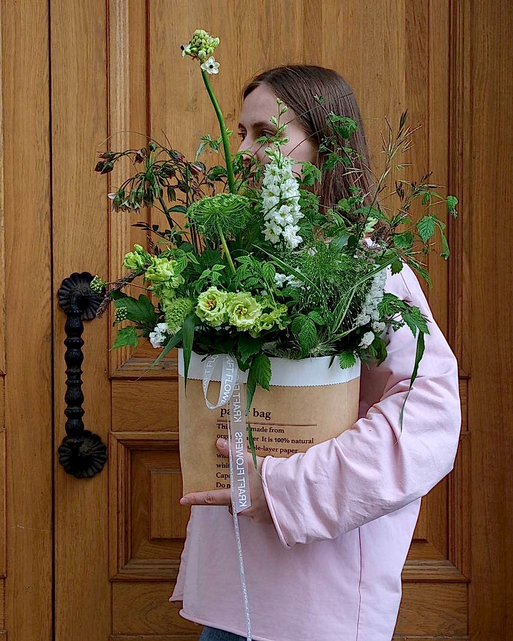 Green paper bag